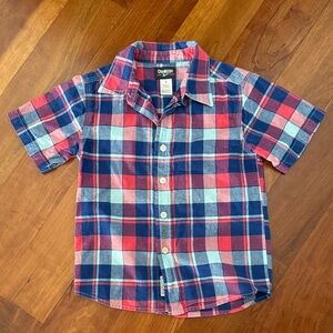 OshKosh B'gosh Kids Plaid Shirt in Red and Blue